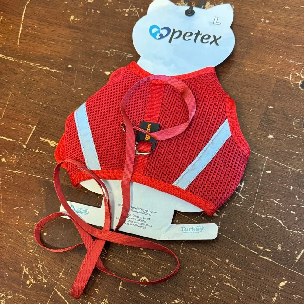 Red Mesh Cat/Small Dog Harness